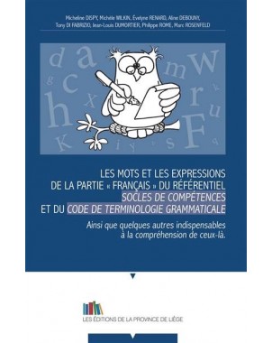 Les Mots et les expressions de la partie « français » du référentiel