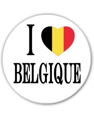 Badge I love Belgique