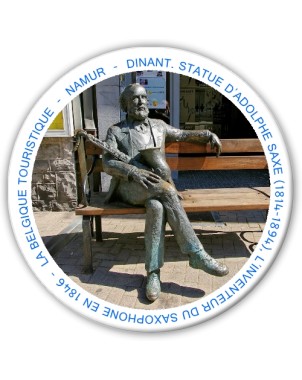 Statue d'Adolphe Saxe à Dinant