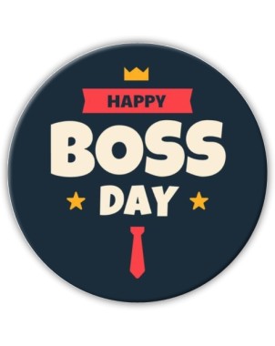 Happy Boss day avec couronne et cravate