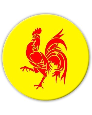 Badge Coq wallon