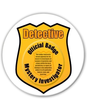 Detective official badge - Mystery investigator