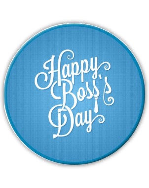 Happy boss's day sur fond bleu