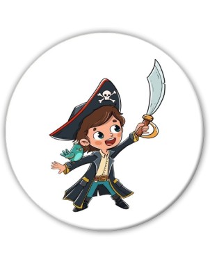 Petit pirate avec un sabre